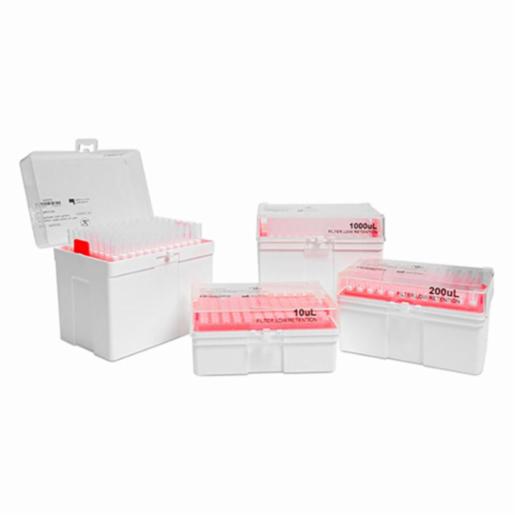LABPRO QuickFit Pipette Tip 10uL, Non-filter, Clear, Racked, Extended, Sterile, 4,800pcs/carton LPCP0599